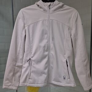 NWT Spyder ALYCE Moonbeam Hooded Zip Front Jacket Retails $149 Sz. M